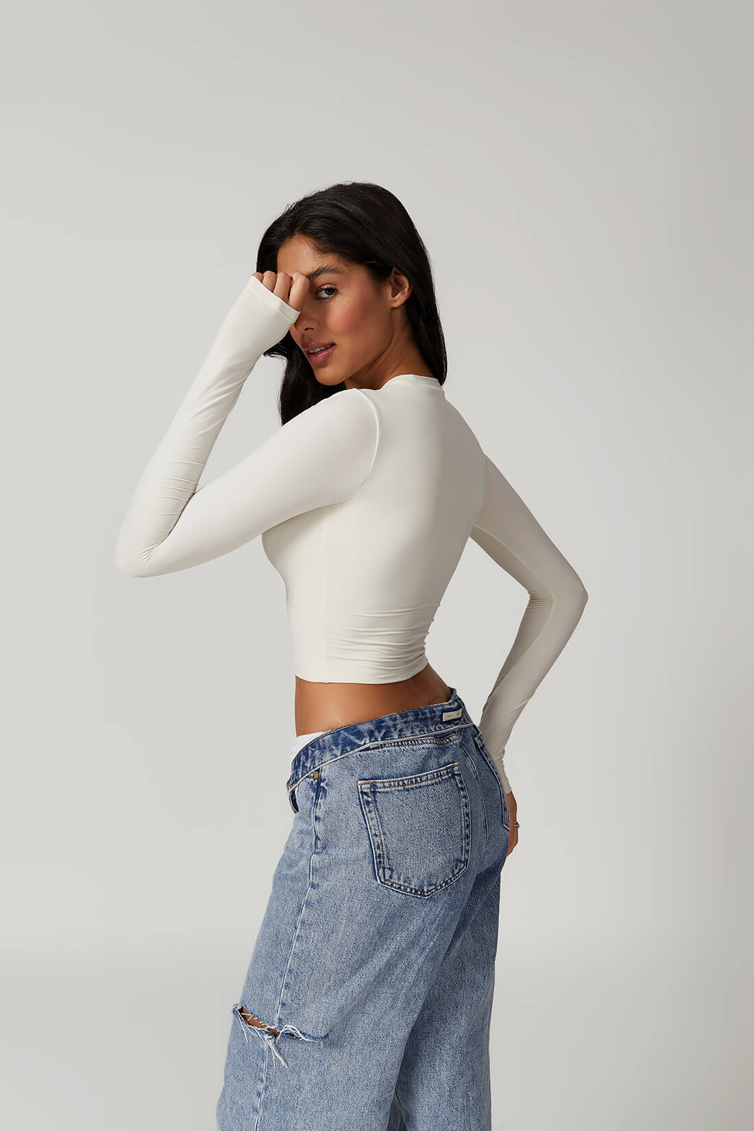 Cropped Manga Longa Stella