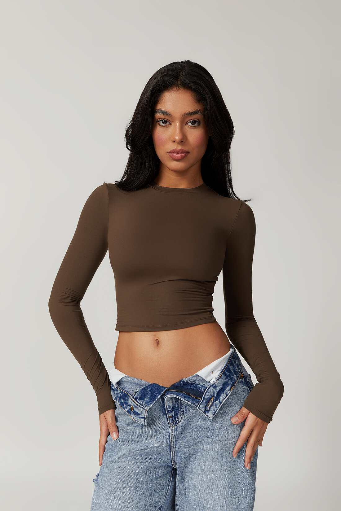 Cropped Manga Longa Stella